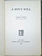 A Boy's Will | Robert Frost | First U.S. edition, first printing