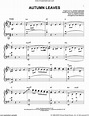 Mercer - Autumn Leaves (arr. Gary Meisner) sheet music for accordion ...