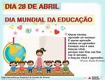 28 de abril: Dia Mundial da Educação