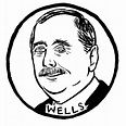 H. G. Wells | Hand drawn portraits, Black and white illustration, Portrait