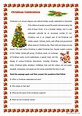 Christmas Celebrations reading for d…: English ESL worksheets pdf & doc