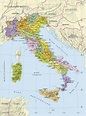Mappa delle Regioni d'Italia | Italy map, Map, Learning italian