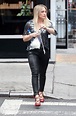 Hilary Duff Is Impeccably Stylish in Lace-Up Sandals as She Films ...
