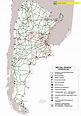 Mapa de carreteras de Argentina - Mapa de Argentina