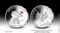 Münze Deutschland | Download 20-Euro-Sammlermünze 2023 "100. Geburtstag ...