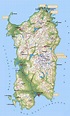 Cartina Sardegna: Cartina della Sardegna geografica, fisica è politica