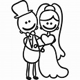Disegni da colorare: Sposo e sposa stampabile, gratuito, per bambini e ...
