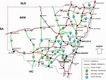A road map of the State of New South Wales, Australia