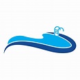 diseño de logotipo de icono de piscinas 18736302 Vector en Vecteezy