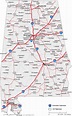 Map of Alabama Cities - Alabama Road Map
