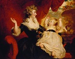 "Georgiana, Duchess of Devonshire, with her daughter Georgiana, later Countess of Carlisle ...