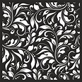 Damask Floral Vector Seamless Pattern Laser Cut Free CDR File Free ...