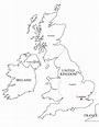 Mapa De Inglaterra Para Colorear