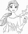 Dibujo de Elsa de Frozen 2 para colorear