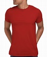 MEDLE Solid Red Men's T-shirt | Regular Fit Elegant Cotton Tee | Medle ...