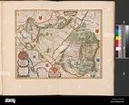 Landkarte von Aragonien Stock Photo - Alamy