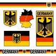 Símbolos de Alemania ilustración del vector. Ilustración de silueta ...