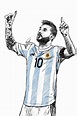 Messi Argentina (dibujo digital) | Messi dibujo, Tatuajes de leo messi ...