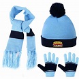 Vbiger Kids Winter Knitted Set Knitted Hat Scarf Gloves for Boys Girls ...