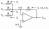 Averager and Summer Circuits | Operational Amplifiers | Electronics ...