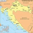 Carte de la Croatie - Cartes et informations sur la Croatie