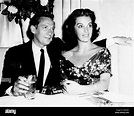 Peter Finch, left, and his second wife, Yolande Turner, at the Harwyn ...