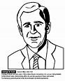 U.S. President George W. Bush Coloring Page | crayola.com