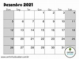 Calendário 2021 para imprimir com 1 mês por página - Atividades para a ...