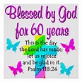 CHRISTIAN 60 YEAR OLD PRAYER POSTER | Zazzle.com | 60th birthday quotes ...