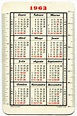 Calendario de bolsillo de Dispak (1963) – Traspapelados