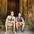 Justin Berfield with Jason Felts on holiday in Cambodia - Malcolm in ...