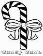 Candy Canes Coloring Pages Printable - Printable Templates