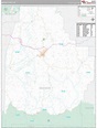 Madison County, AR Wall Map Premium Style by MarketMAPS
