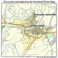 Aerial Photography Map of Greenwood, MS Mississippi