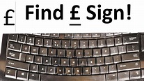 how to find pound sign (£) on the keyboard - YouTube