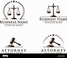 Derecho y Abogado, elegante logotipo de derecho y abogados de vector ...