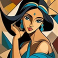 Jasmine Picasso Portrait by QueenRatigana on DeviantArt