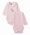 Baby-Mädchen-Bodys für Neugeborene im 2er-Set | Petit Bateau