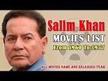 Salim Khan Movies List 1960-1977 ( Bollywood News ) - YouTube