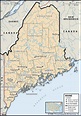 Maine USA Map Google - ToursMaps.com