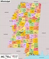 Mississippi State Map | USA | Maps of Mississippi (MS)