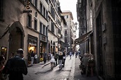 Italy, Tuscany, Florence, street scene stock photo