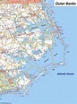 Outer Banks Map | North Carolina, U.S. | Detailed Maps of Outer Banks ...