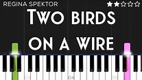 Regina Spektor - Two Birds On a Wire | EASY Piano Tutorial - YouTube
