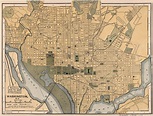 Mapa de Washington DC antiguo: mapa histórico y antiguo de Washington DC