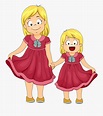 Sister Clip Art - Sisters Clipart , Free Transparent Clipart - ClipartKey