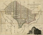 Mapa Original de washington dc - Original de dc mapa (Distrito de ...