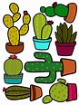 Cactus printables.pdf - Shared Files - Acrobat.com | Cactus drawing ...