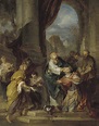 François Lemoyne (Paris 1688-1737) , Ananias restoring the sight of ...