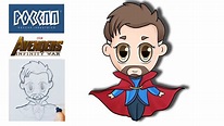 Cómo dibujar al Doctor Strange Chibi (Los Vengadores) - YouTube